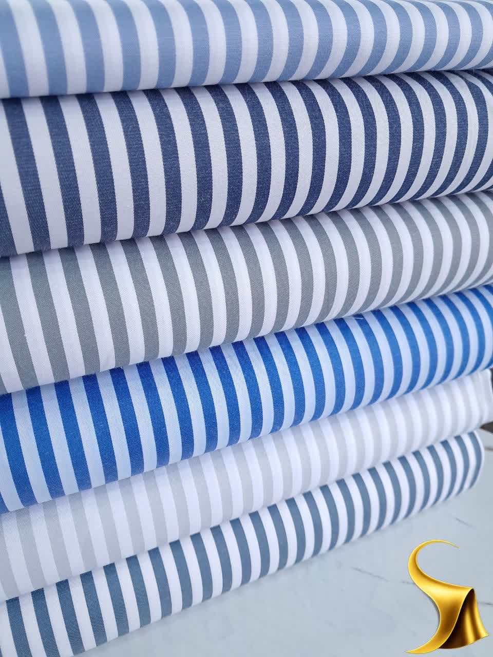 پارچه تترونRoyal tex مناسب پیراهن و شومیز نخ رنگ/قواره